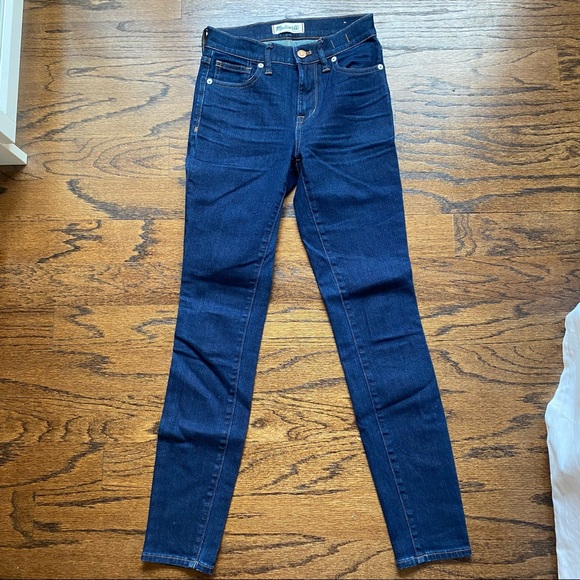 Madewell high riser skinny jeans dark blue - Picture 2 of 5